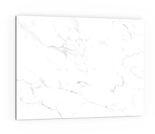 DEQORI Küchenrückwand Glas | Motiv Marmorplatte im Detail | 80x60 cm | Bad- oder Herd-Rückwand | Herdblende Spritzschutz für Küche & Badezimmer | Moderne Deko für Fliesenspiegel