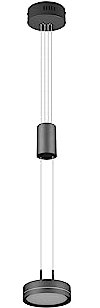 Trio Leuchten LED Pendelleuchte Franklin 326510142, Metall Anthrazit, inkl. 9 Watt LED, Switch Dimmer