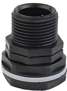 PP Tank Bushing Threaded Fitting Flange Connection External Thread | Water Tank Fitting Plastic Coupling Fitting Tank Bushing Threaded Fitting Flange Connection External Thread-3/4inch