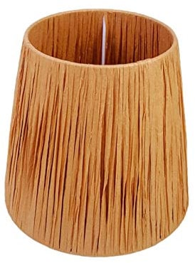 F Fityle Lampenschirm Bast Praktische Lampenabdeckungen Vintage-Leuchtenschirm Romantischer europäischer Stil für Nachttisch Esszimmer Büro Tischdekoration, 16 cm x 17 cm