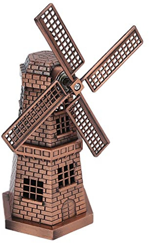 Décor de Moulin à Vent, Bords Soigneusement Polis et Mini Moulin à Vent Portable Artisanat Exquis Ne Se Gratte Pas Les Mains Décoration Personnalisée pour Le Salon du Restaurant