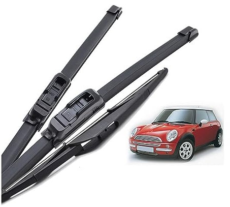Window Windshield Wipers Arm Blades Front Rear Wiper Blades For Mini R50 R53 Hatchback For One For Cooper For Cooper S 2001-2004 Car Windshield Windscreen Window Rain Brushes