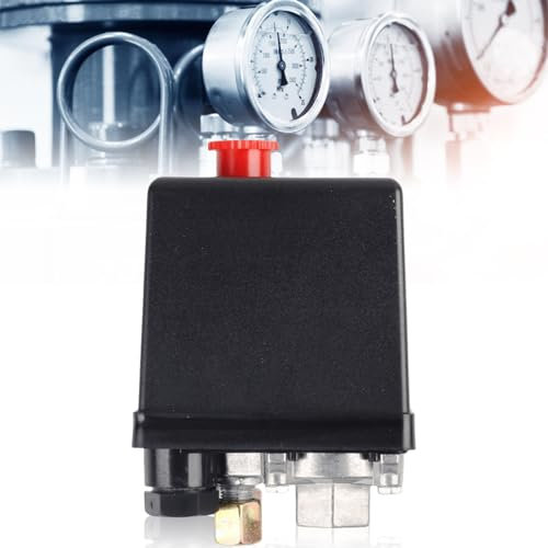 Pressostato compressore, AC 220 V, 20 A, montaggio monoforo, valvola di controllo, interruttore a pressione monoforo, per compressore d'aria, valvola di controllo, riduzione rapida della pressione,