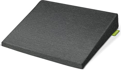 Beautissu Dimensionally Stable Wedge Cushion with Non-Slip Cover Washable & Zip Ergonomic Driver Seat Cushions for Home Office Chair 37x33.5 cm Black BeauErgo