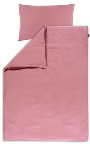 Alvi Bettwäsche Mull für Kinderbett mit Knopf Fox Glove Berry 100x135 cm | 401291012