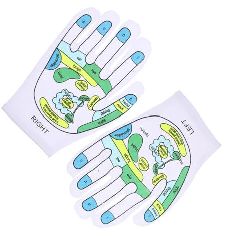 Reflexzonen Handschuhe, Handschuhe für Reflexzonenmassage und Akupressur der Hände Akupressur-Reflexzonen-Handschuhe für Handspa, Akupressur-Werkzeug für Handmassage