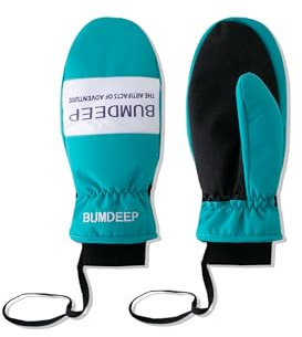 BUMDEEP Gants de Ski Femme Homme, Gants Hiver Chaud Gant Velo, Gants d'hiver Imperméables, Coupe-vent, Chauds et Respirants(Bleu,L)