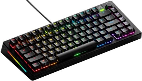 Glorious Gaming GMMK 3 : Clavier Gaming mécanique personnalisé, TKL 75%, Joints modulaires, doubleshot PBT, Plaque de Commutation alu, switches 3-5 Broches (Hot Swap), É.-U.A. QWERTY - Noir