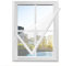 Fliegengitter Fenster, 55x75cm Weiß Insektenschutz BalkonFenster Fliegenvorhang, 10 x Stärker als Normales Fliegengitter ohne Bohren für SchiebeFenster SchwingFenster