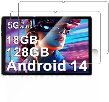 Lot de 2 films de protection d'écran en verre trempé pour tablette Android DMOAO D3 10 - Haute transparence - Résistant aux rayures et aux traces de doigts