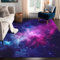 Teppich, Motiv: Galaxie, 152 x 200 cm, bunt, rutschfest, für Wohnzimmer, Schlafzimmer, Wohnheim, Bodenmatte