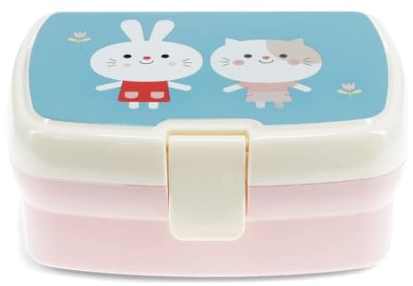 Rex London Lunchbox mit herausnehmbaren Fach Lottie and Friends Snack Obst Behälter Dose Box