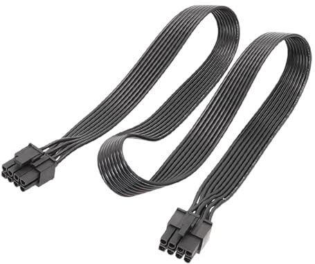 Vitsrisea Modulares Netzteil-VGA-Kabel – 8-poliges PCIe-Verlängerungskabel Mit Flachem Design, Grafikkarten-Stromanschluss | 8P Auf 6+2P GPU-Kabel Für Und Workstation Graphics Power Management