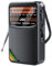 Asyduey Radio Portátil Mini Radio de Bolsillo de Banda AM/FM/SW con Batería Recargable Negro Soporte para Auriculares MiniRadio para Ancianos