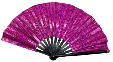 kowaku Line Dance Popping Fan Craft Handhell ​​per il gioco di ruolo Vestirsi per le forniture per feste, Viola