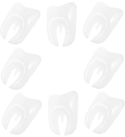 HANABASS 8 Stück Zahnballon Dekoration Abschlussfeier Ballons Zahn Themenballons Zahnfolienballons Zahnarzt Zahnballon Zahnarzt Absolventenballons Dekorativer Ballon Künstlicher