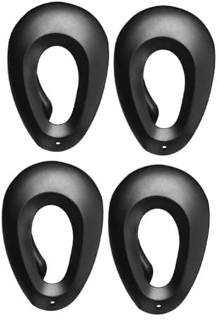 Muuookka 4 Stück Professionelle Friseur-Ohrenschützer für Haarfärbemittel, Schwarz, Schützen Vor Flecken, Styling-Werkzeuge
