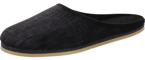 TRUNTE Helmut S 30140 Retro Herren Hausschuh Textil grau grau
