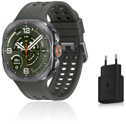Samsung Galaxy Watch Ultra2, 4G, 47 mm, Argent Titane, Version FR | Montre Sport pour le Trail, la Plongée, le Cyclisme avec Suivi Samsung Health, Batterie de 800 mAh, Recharge Rapide