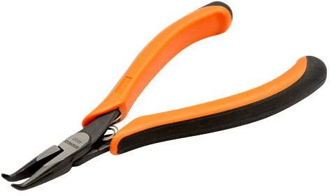 Bahco 4833 Snipe Nose Pliers with Tip Bent at 60 Degree, Black, 131.5 mm