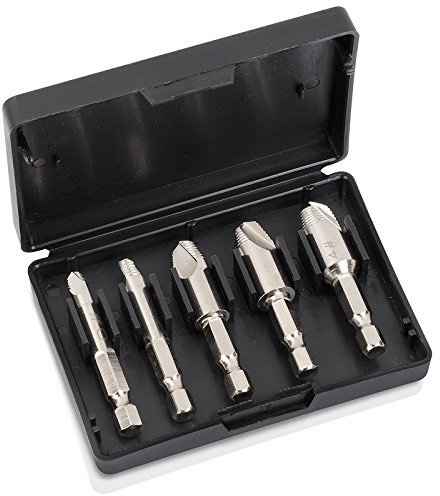 5PZ set kit estrattori per viti svita prigionieri spanati avvitatore KRT061600