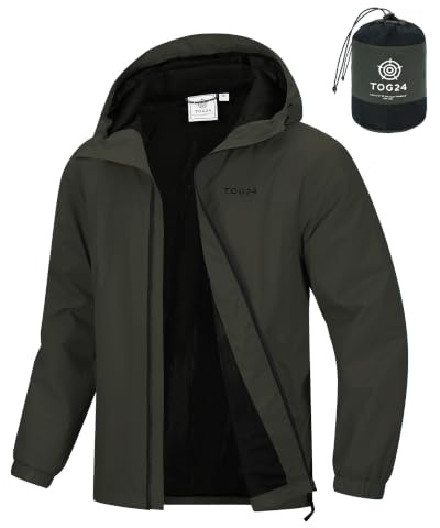 TOG24 Craven Herren Regenjacke Wasserdichte Atmungsaktiv Outdoorjacke Leichte Windjacke Faltbare Regenjacke Für Fahrrad Wandern Lauf