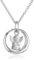 XAANA Jungen-Taufkette Taufring mit synth. Safir und einem kleinen Engel-Einhänger 925er Sterlingsilber AMZ0175