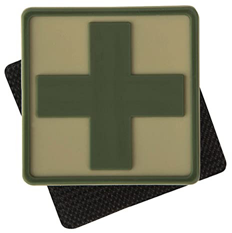 Helikon-Tex Medic Cross Patch - Khaki, OD-MED-RB-13