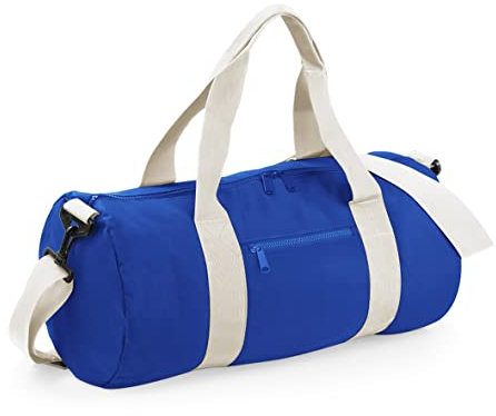 BagBase Bg140brow Original Barrel Bag, Helles Königsblau/gebrochenes Weiß, M