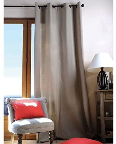 Stof - R61490001 Duo Rideau Occultant Uni Coton Lin 240 x 135 cm