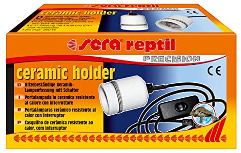 sera reptil ceramic holder - Keramikfassung mit Zuleitung und Schalter für Terrarieninstallationen, 1 Stück (1er Pack)