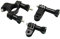 Goliton® Support de Guidon de Moto Sport avec Bras pivotant à 3 Voies pour GoPro Hero4/3+/3/2/1- Max pour 4 cm de diamètre - Noir