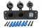 Carviya Auto Motorrad 12 V-24 V Dual Hole Zigarettenanzünder Netzteil Adapter Dual USB Ladegerät Buchse Panel Plate Mount Outlet