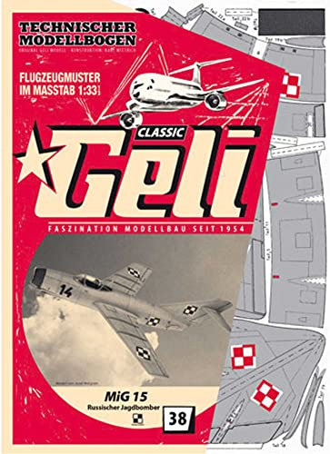 GELI MIG-15 KARTONMODELL