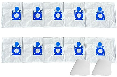 10 Premium Staubsaugerbeutel kompatibel für Miele S 511 inkl. 2 Motorschutzfiltern
