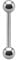 eeddoo Piercing Stab Barbell Silber Titan Gewinde: 4 mm Länge: 8 mm 8 mm