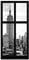 Bilderwelten Raumteiler Fenster New York Empire State Building 250x120cm + transp. Halterung