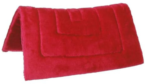 Tough1 Fleece Saddle Pad - Pony - Red