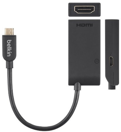 Belkin MHL-auf-HDMI-Adapter (19-polig, 5-polig Mikro-USB) für MHL-kompatible Geräte