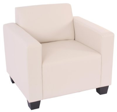 Mendler Modular Sessel Loungesessel Lyon, Kunstleder - Creme