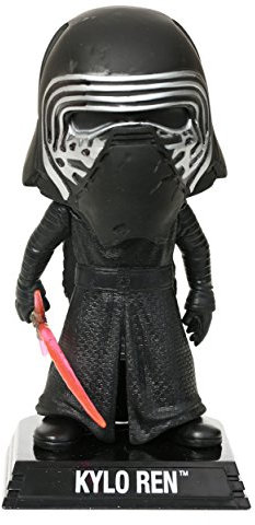 Funko FK6244 - Wacky Wobblers Star Wars Episode VII The Force Awakens - Kylo Ren mit Helm Wackelkopf, 15 cm