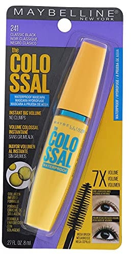 Maybelline The Colossal Volum Express Waterproof Mascara – # 241 Classic Black for Women 0,27 oz Mascara