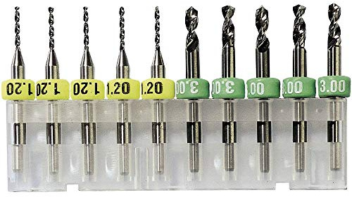 Bungard 81008 Hartmetallbohrer, E = 0,8 mm, 10 Stück