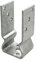 Connex Pfostenträger - 91 x 150 x 60 mm - 4 mm Materialstärke - chromfarbig - feuerverzinkt - zum Aufschrauben - Bohrung 11 mm / Aufschraubhülse / U-Pfostenträger / Pfostenanker / HV4282