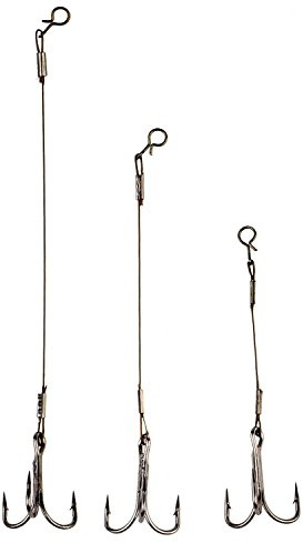 Behr Clip Stinger Angsthaken Stahlvorfach 1x19 mit Drilling (Gr. 4 - 1/0), Größe:1/0
