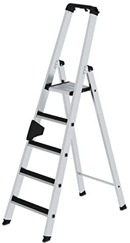 Munk Gรผnzburger Steigtechnik 41505 Aluminium Stufen-Stehleiter Arbeitshรถhe (max.): 3.25m