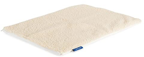 Ancol Self Heating Pet Pad Cream Fleece Cover with Thermal Structure - Removable Machine Washable for Cats and Dogs - 48cm x 38cm / Small