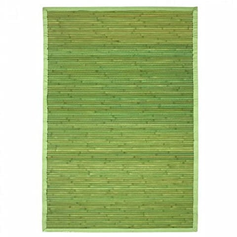 Tapis Larges Lattes et Ganse, 230cm x 160cm, Vert