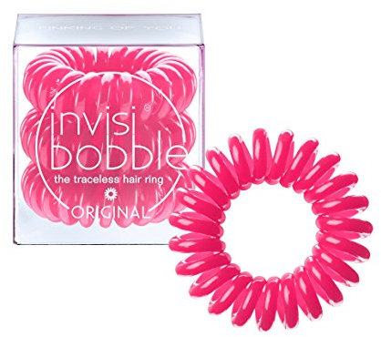 Invisibobble Power Haargummi 3x Spirale pink Mädchen Damen Herren extra stark designed im Herzen Münchens, Pinking Of You, 3 stück
