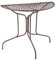 linoows Halbrund Tisch, Wandtisch, Halbrunder Anstelltisch Gartentisch, Antik Braun